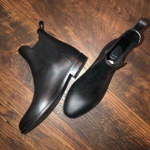 Black Ankle Rain Boots